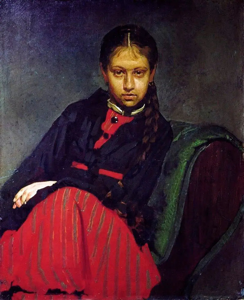 Portrait of Vera Chevtsova - Ilya Repin