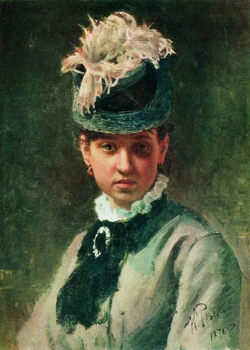 Portrait of Vera Repina - Ilya Repin