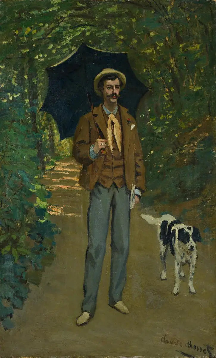 Portrait of Victor Jacquemont with Parasol - Claude Monet