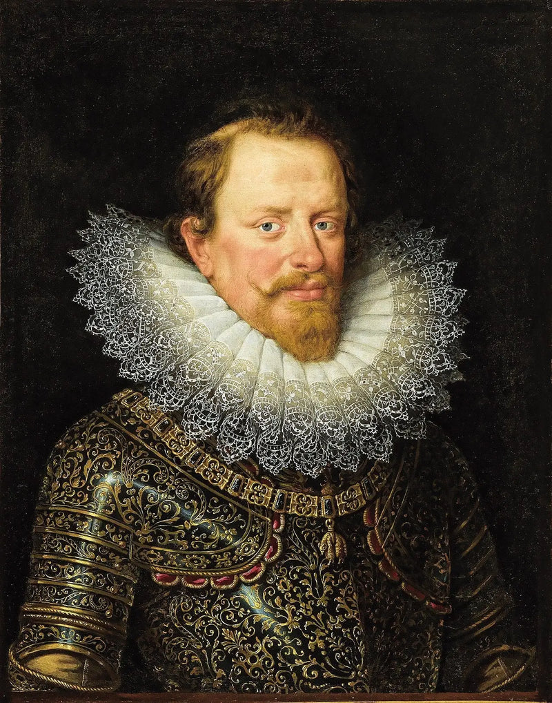 Portrait of Vincenzo Gonzaga, Duke of Mantua, wearing armor and the Order of the Golden Fleece - Frans Pourbus the Younger