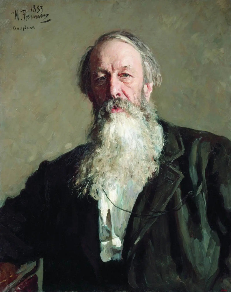 Portrait of Vladimir Stasov - Ilya Repin
