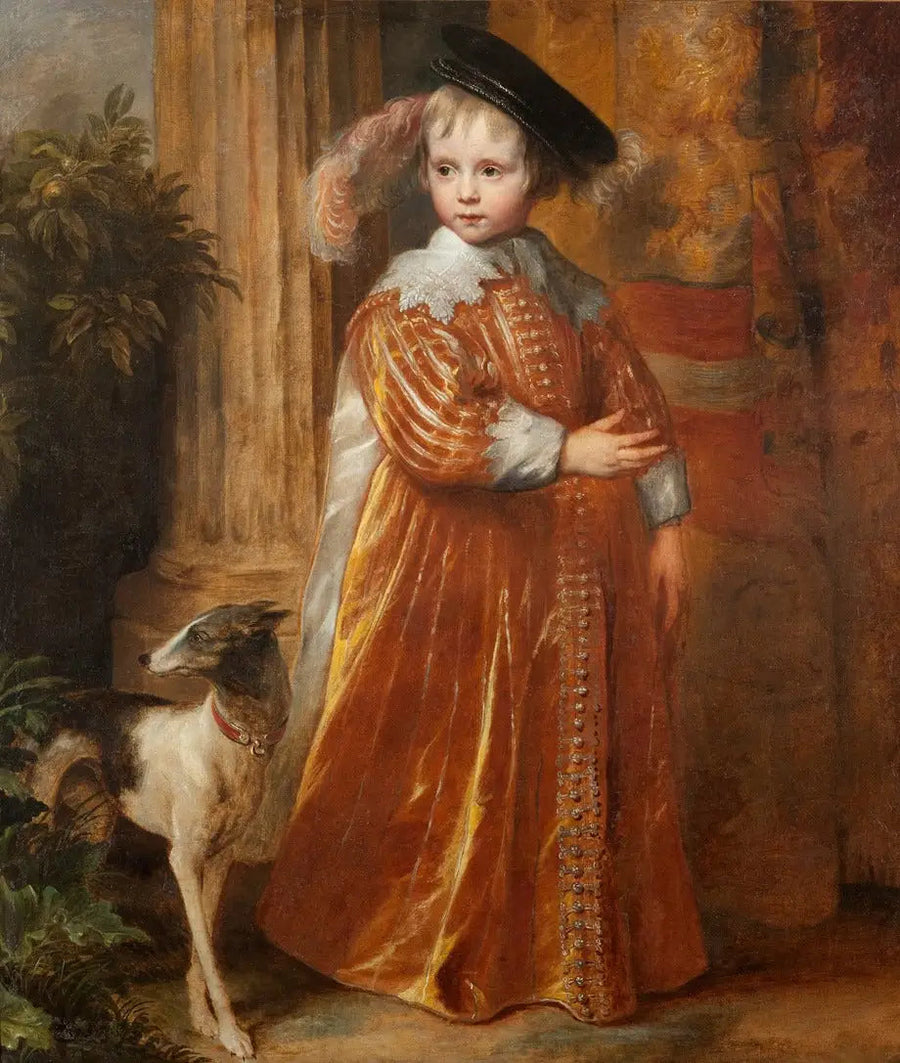 Portrait of Willem II of Orange-Nassau (1626-1650) child - Antoine van Dyck
