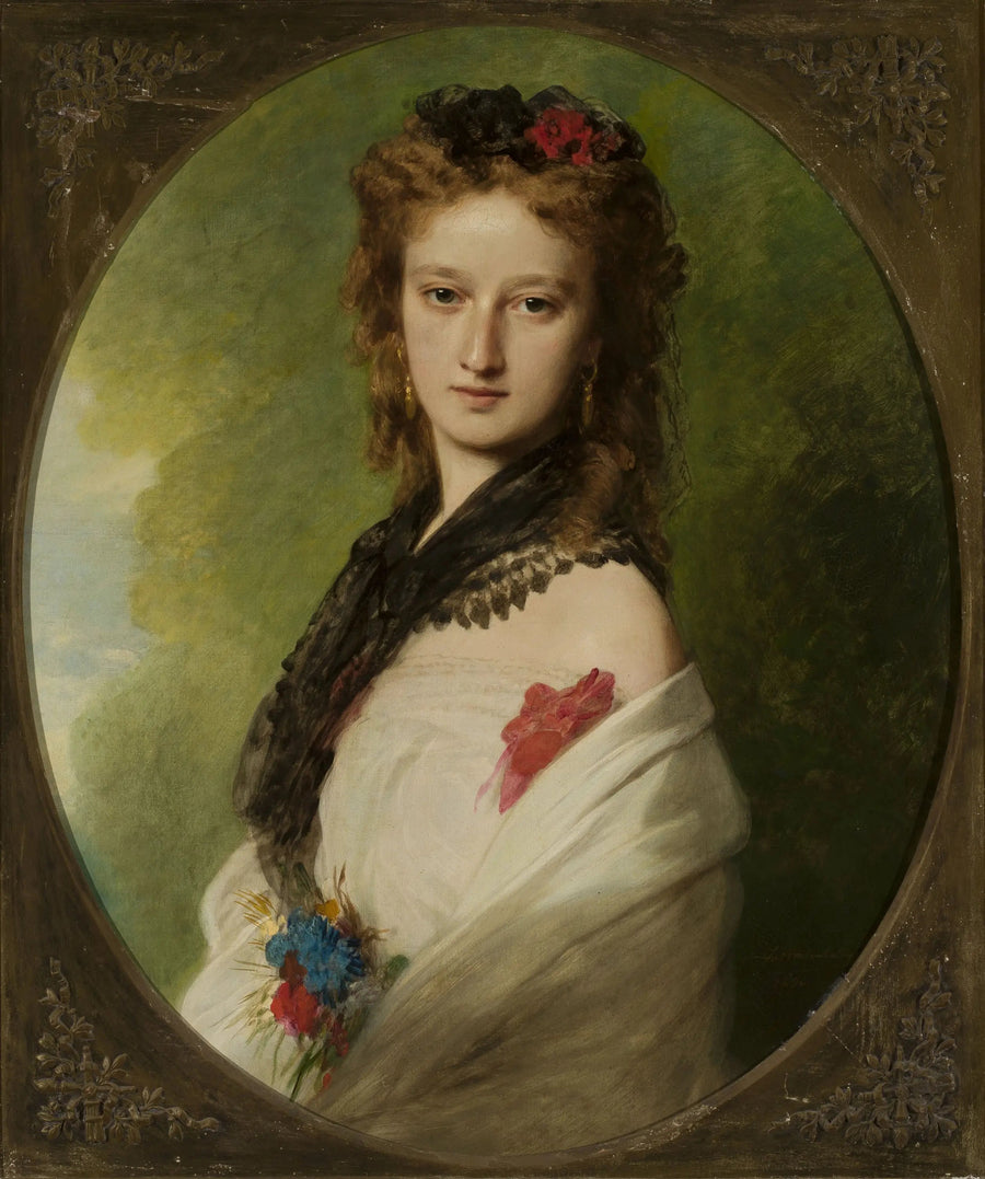 Portrait of Zofia Zamoyska née Potocka. - Franz Xaver Winterhalter