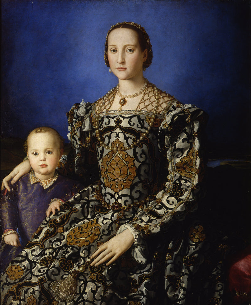 Portrait of Eleonore of Toledo and her son Giovanni de' Medici - Bronzino