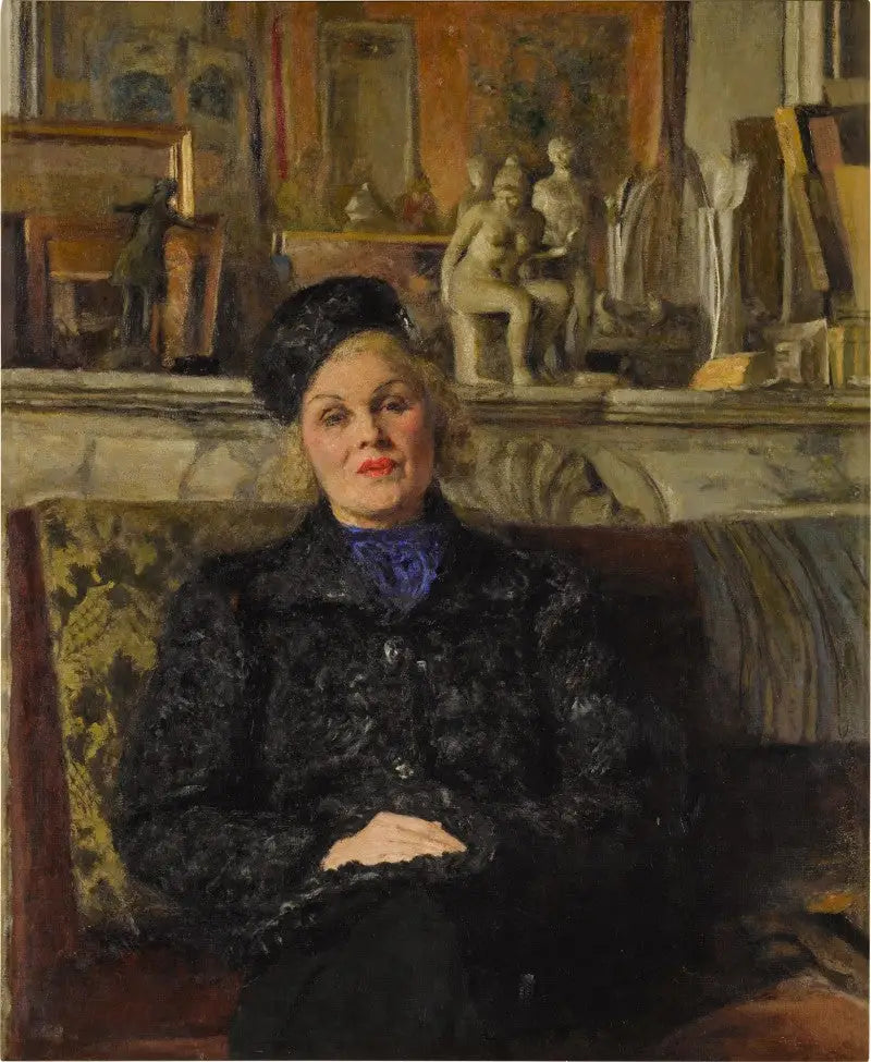 Portrait of Elvira Popesco - Édouard Vuillard