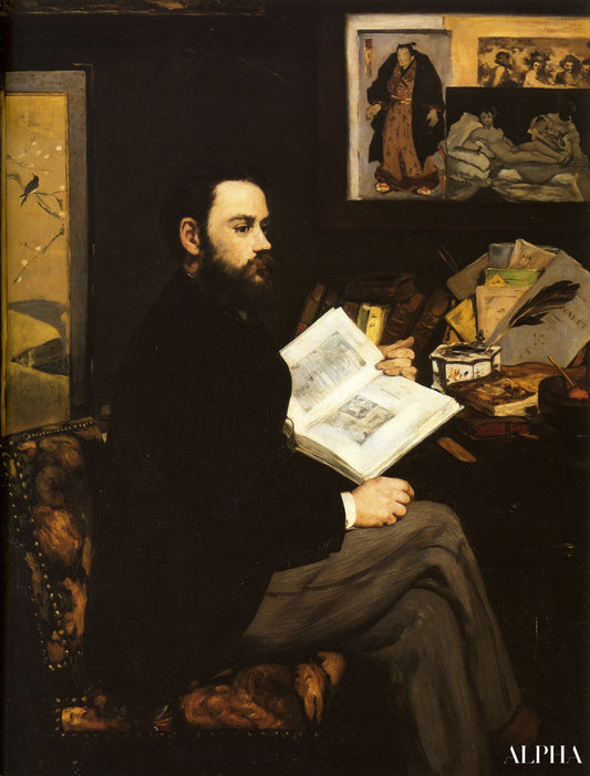 Portrait d'Émile Zola - Edouard Manet - Reproductions de tableaux et peintures haut de gamme