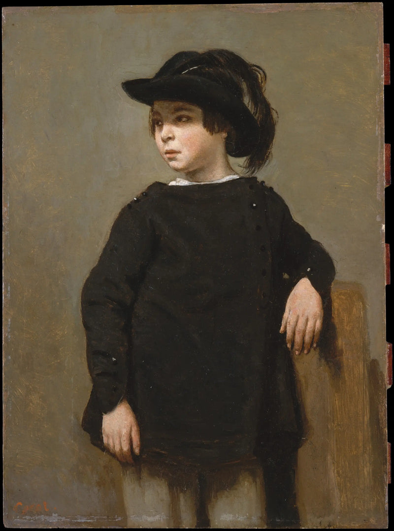 Child Portrait - Jean-Baptiste Camille Corot