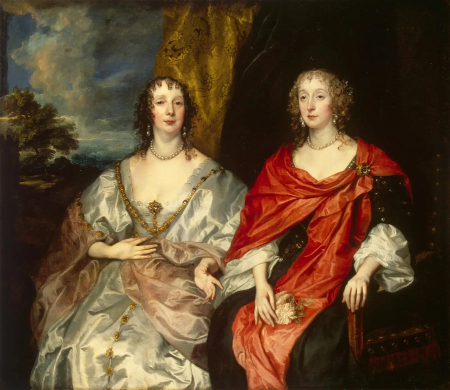 Portrait of the Ladies-in-Waiting of Queen Henriette-Marie - Antoine van Dyck