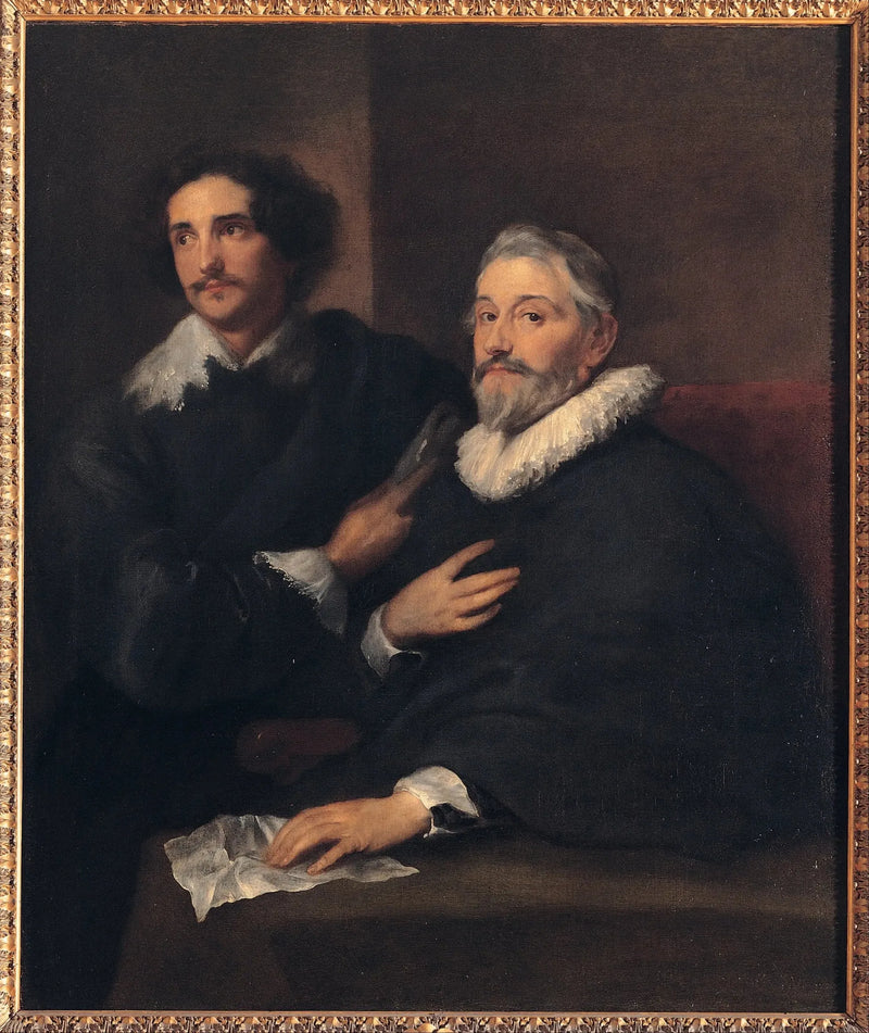 Portrait of the engravers Pieter de Jode the Elder and Pieter de Jode the Younger - Antoine van Dyck