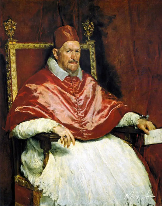 Portrait d'Innocent X - Diego Velázquez - Reproductions de tableaux et peintures haut de gamme