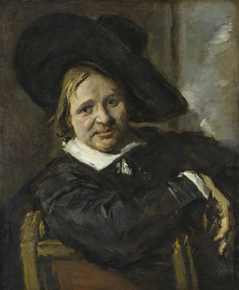 Portrait of Isaac Massa wearing a hat - Frans Hals