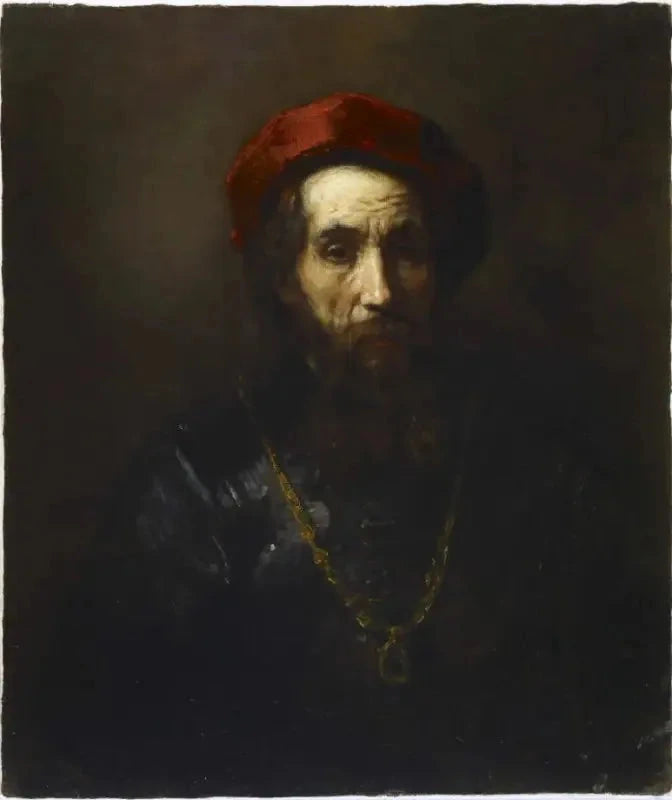 Portrait of a Rabbi - Rembrandt