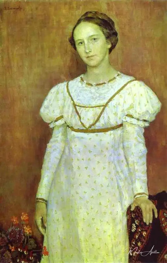 Portrait d'Olga Poletayeva - Viktor Vasnetsov - Reproductions de tableaux et peintures haut de gamme