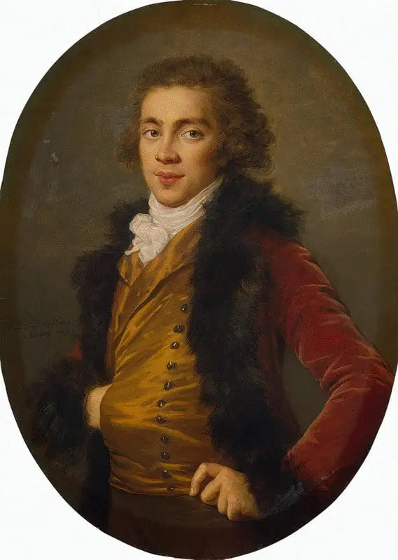 Portrait of Baron Grigori Strogsnov - Élisabeth Vigeé Le Brun