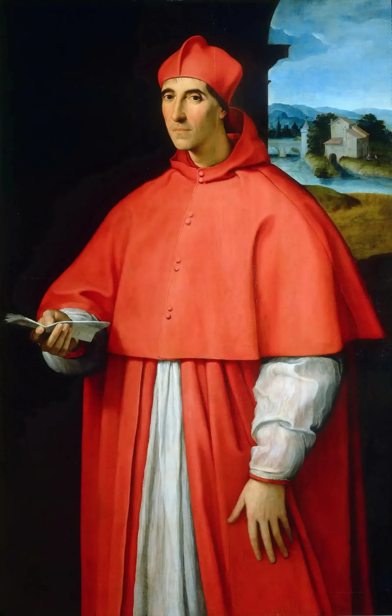Portrait of Cardinal Alessandro Farnese - Raphael Sanzio