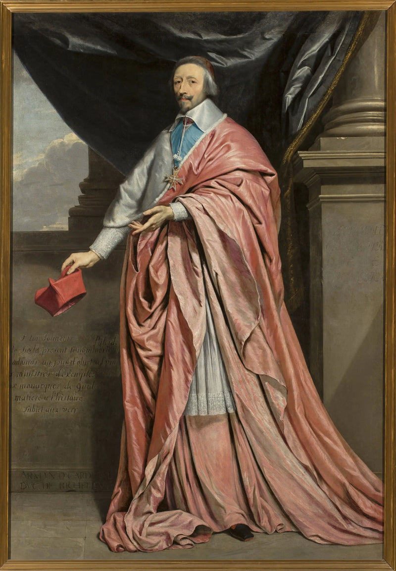 Portrait of Cardinal Richelieu. - Philippe de Champaigne
