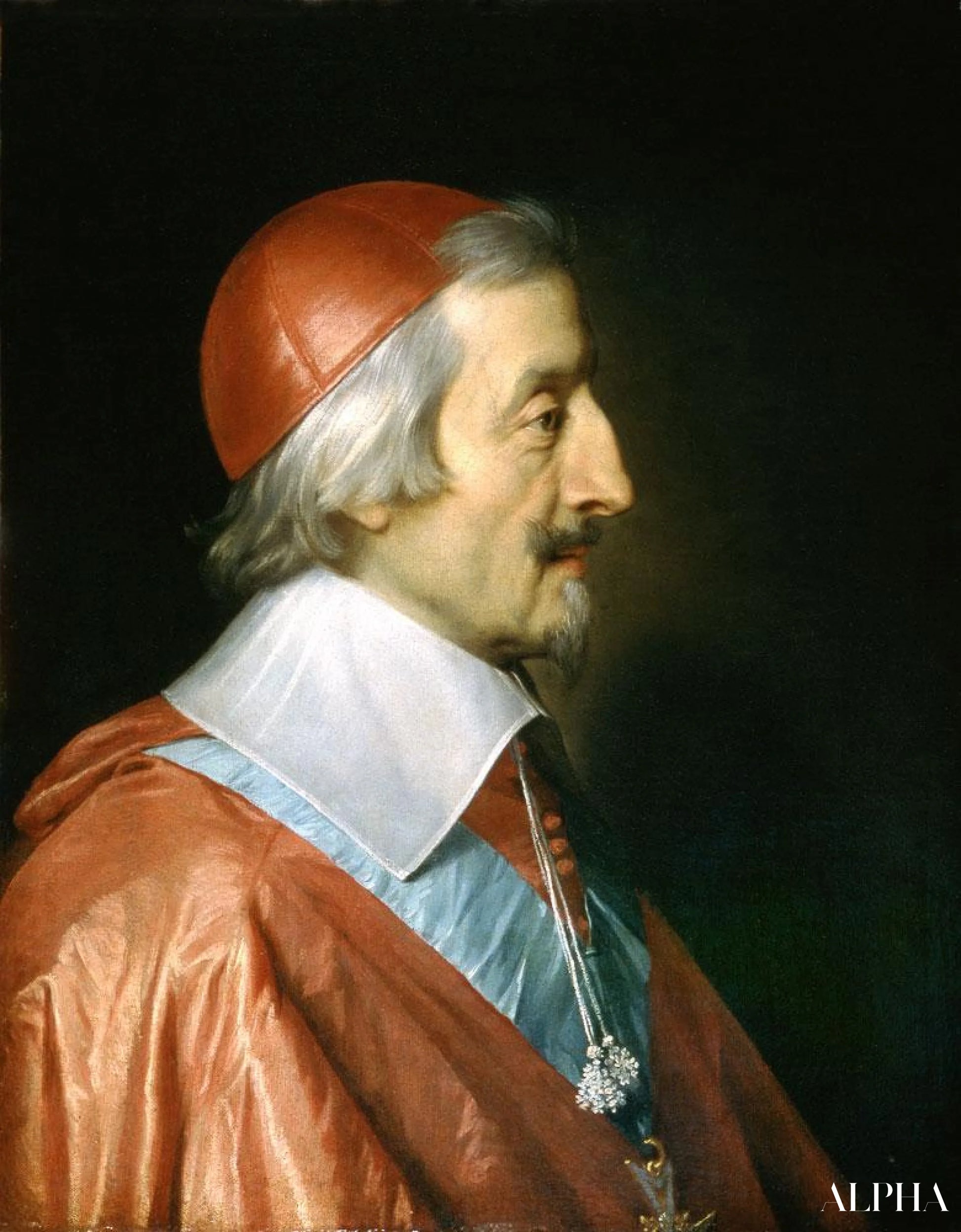 Portrait of Cardinal Richelieu - Philippe de Champaigne - High-end reproductions of paintings and artworks