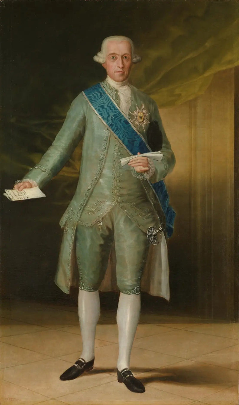 Portrait of the Count of Floridablanca - Francisco de Goya