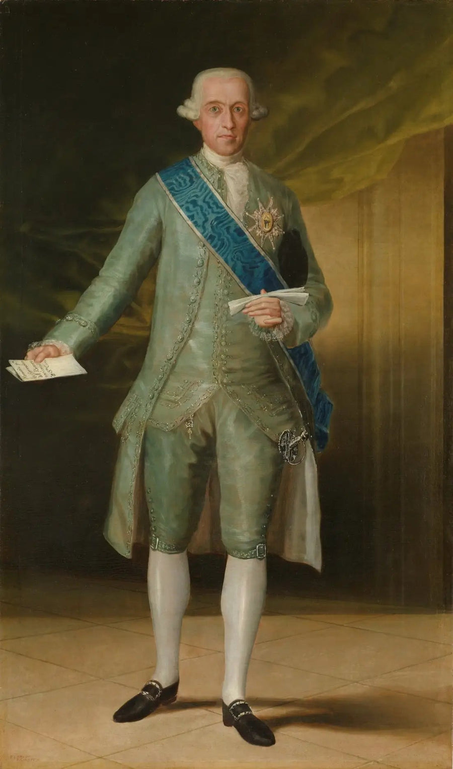 Portrait of the Count of Floridablanca - Francisco de Goya