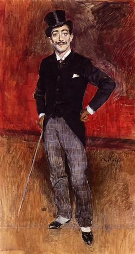 Portrait of Count De Rasty - Giovanni Boldini