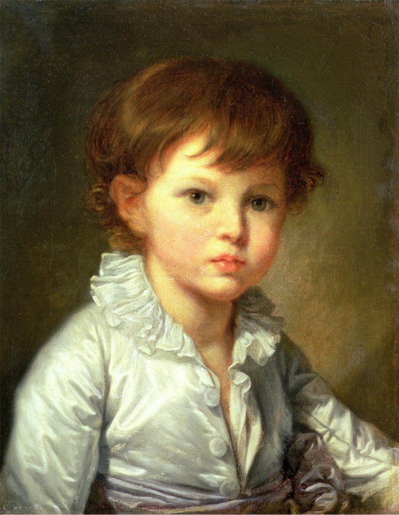 Portrait of Count Pavel Stroganov as a Child - Jean-Baptiste Greuze
