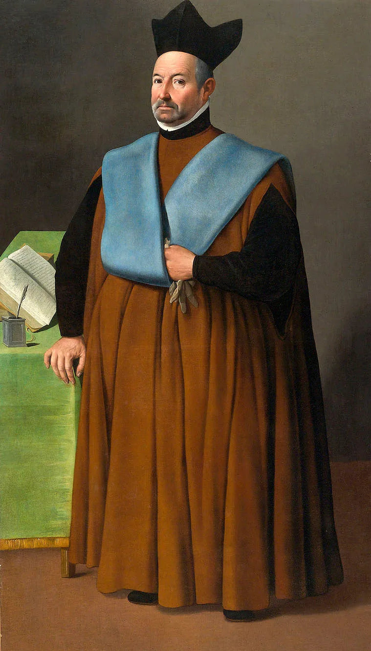Portrait of Dr. Juan Martínez Serrano - Francisco de Zurbarán
