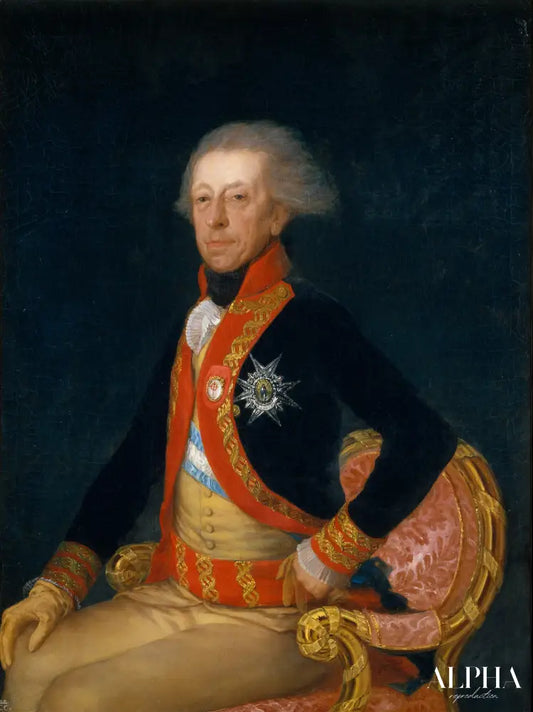 Portrait du général Antonio Ricardos - Francisco de Goya - Reproductions de tableaux et peintures haut de gamme