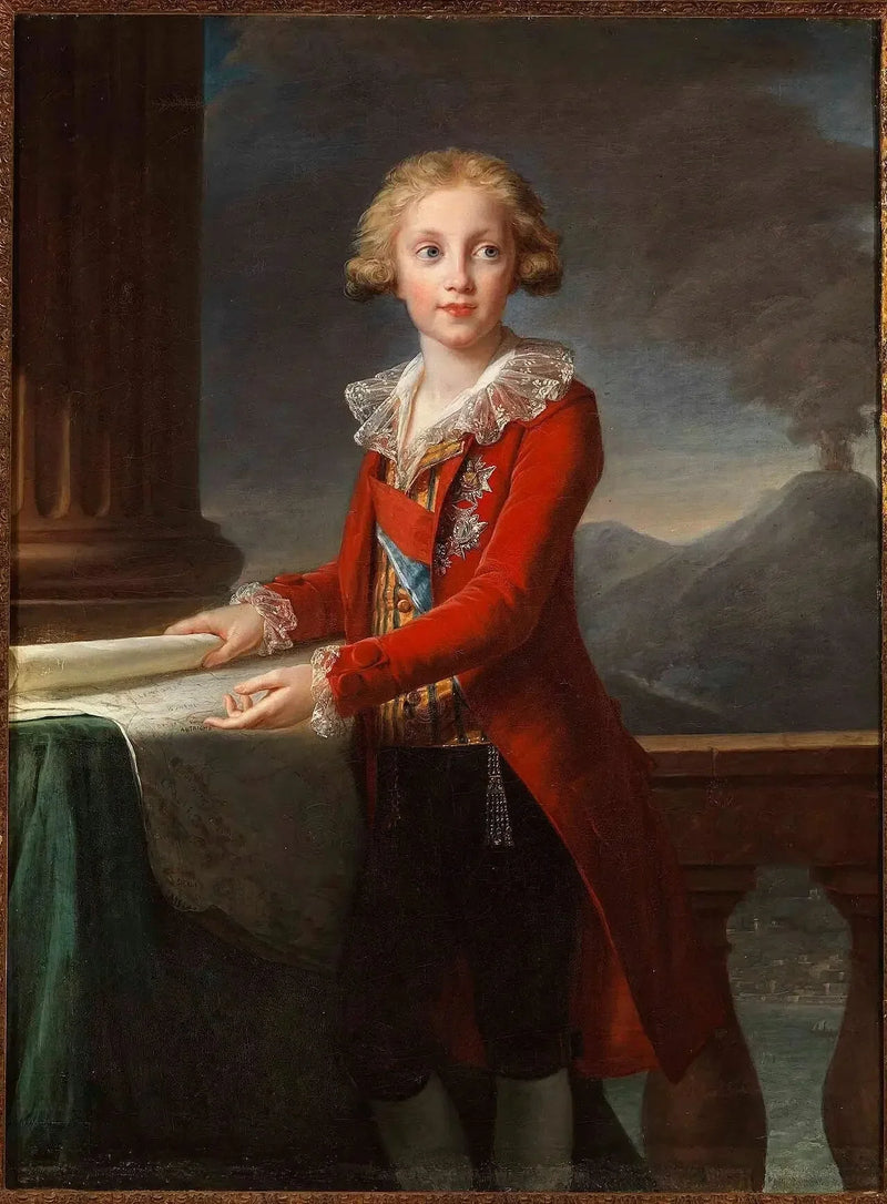 Portrait of the young Francesco of Bourbon-Sicily - Élisabeth Vigeé Le Brun