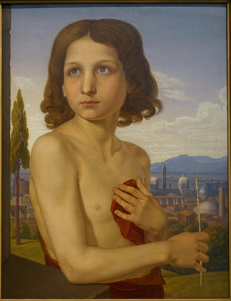 Portrait of the young Xaverio as Saint John the Baptist - Johann Friedrich Overbeck