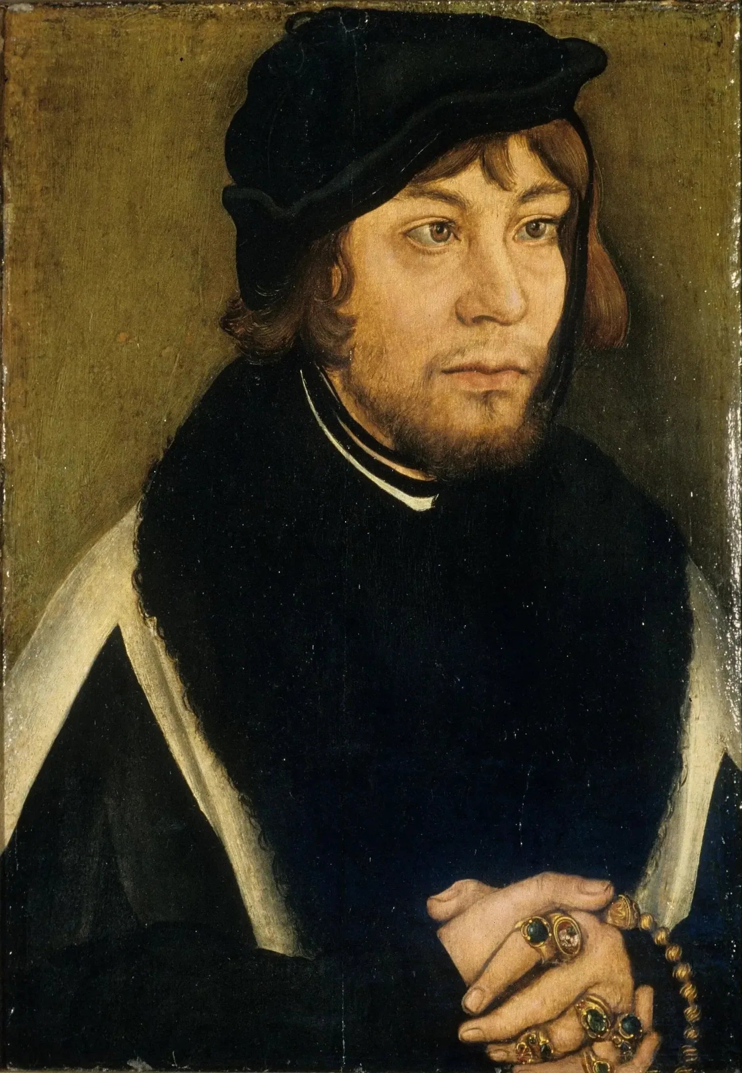 Portrait du margrave Albrecht de Brandebourg-Ansbach - Lucas Cranach the Elder image 1 copie de tableau peinte à la main