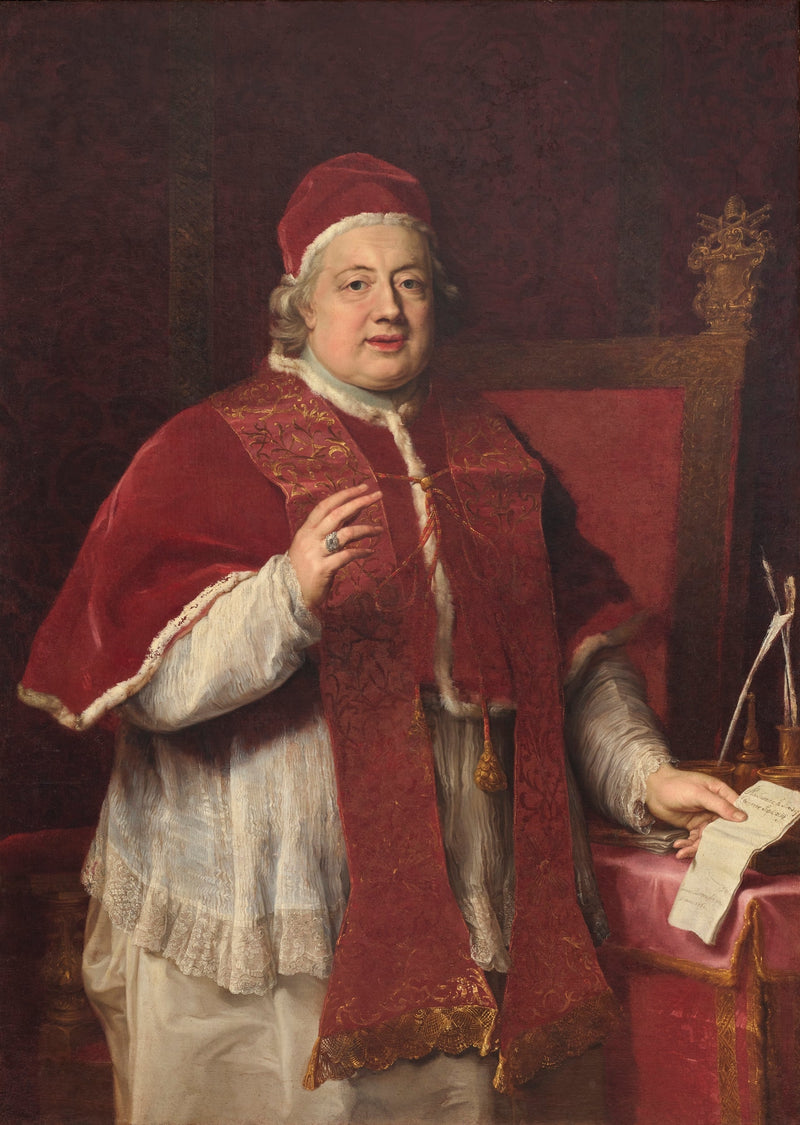 Portrait of Pope Clement XIII blessing Rezzonico - Pompeo Batoni
