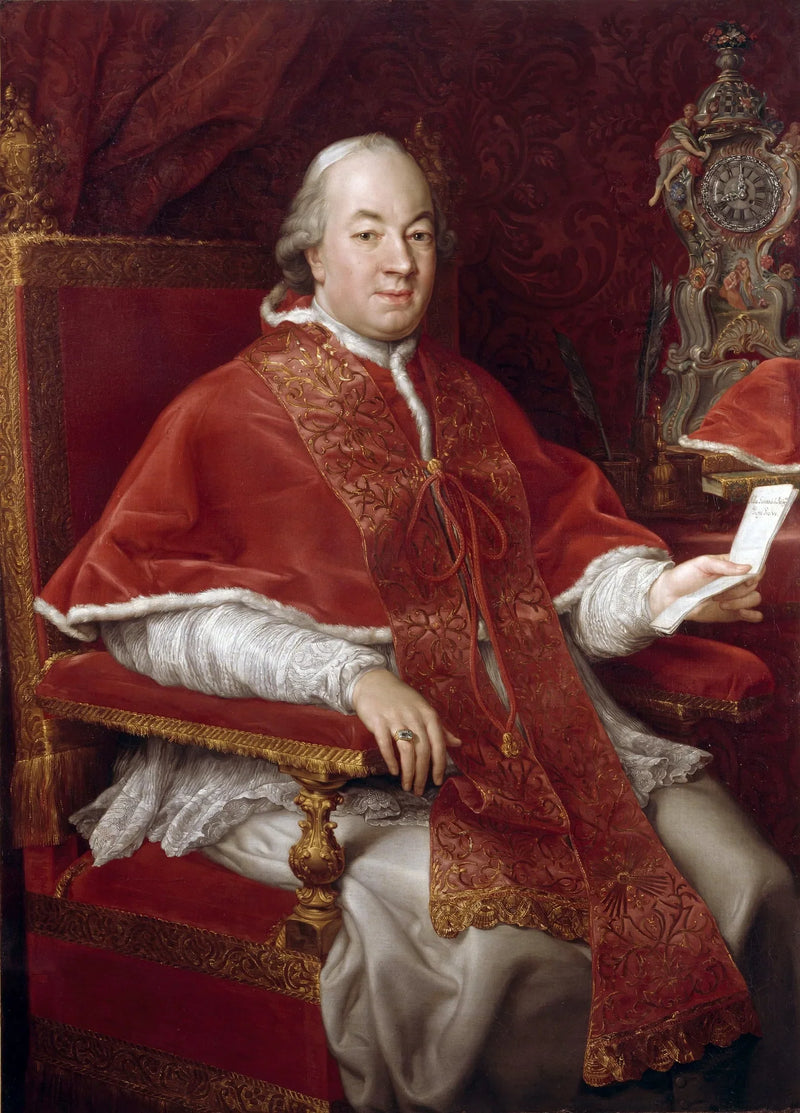 Portrait of Pope Pius VI, Giovanni Angelo Braschi (1717-1799) - Pompeo Batoni