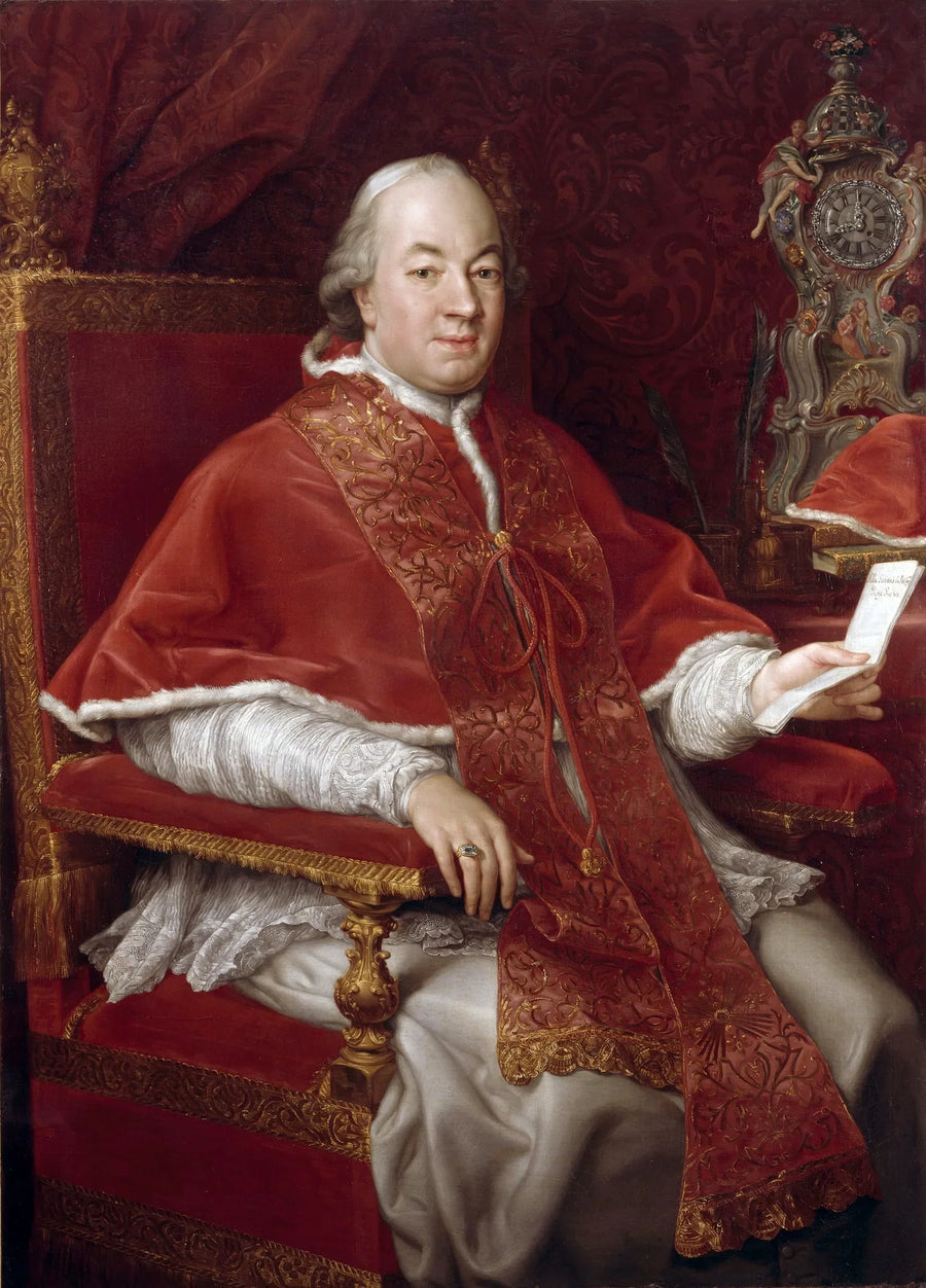 Portrait of Pope Pius VI, Giovanni Angelo Braschi (1717-1799) - Pompeo Batoni