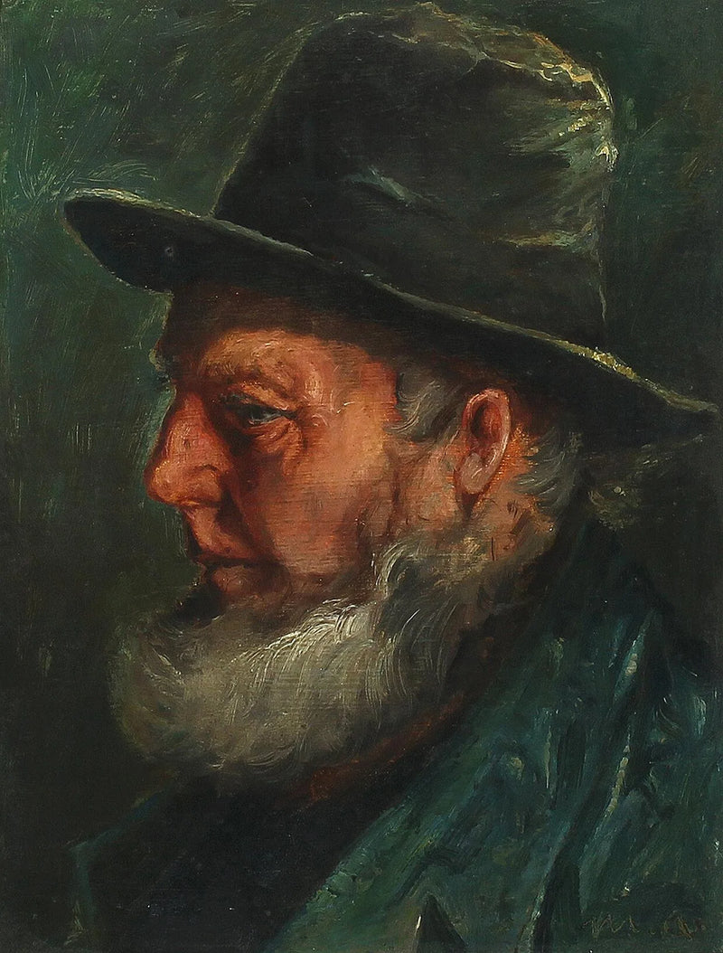 Portrait of fisherman Ole Svendsen from Skagen. -Michael Peter Ancher