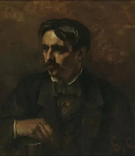 Portrait of the painter Alfred Stevens - Gustave Courbet