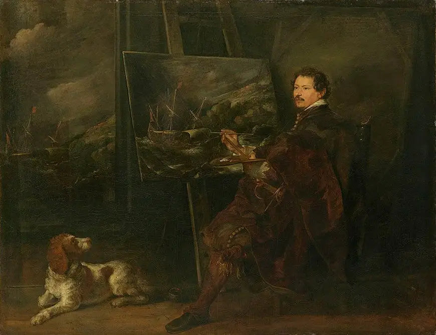 Portrait of the painter Andries van Eertvelt - Antoine van Dyck