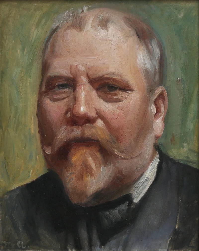 Portrait of the painter Carl Møller. -Michael Peter Ancher
