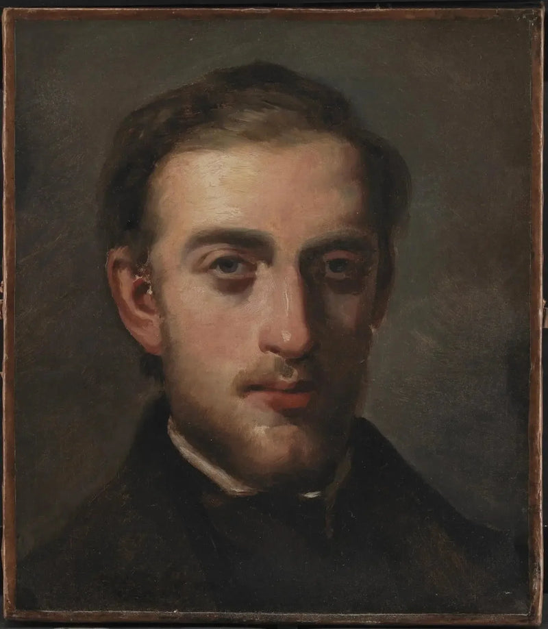 Portrait of the painter Fritz Melbye (1826-1869) - Camille Pissarro