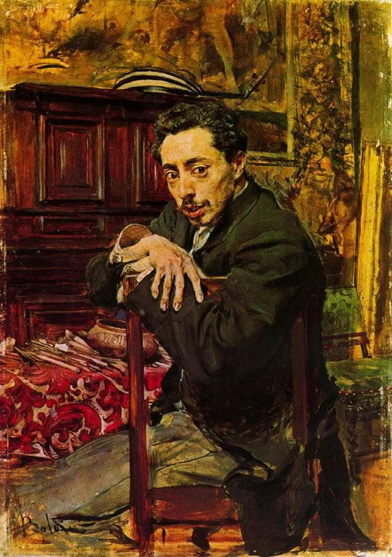 Portrait of the painter Joaquín Araujo y Ruano - Giovanni Boldini