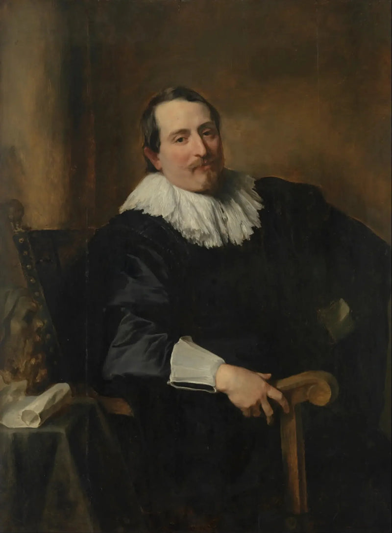 Portrait of the painter Theodor Rombouts - Antoine van Dyck
