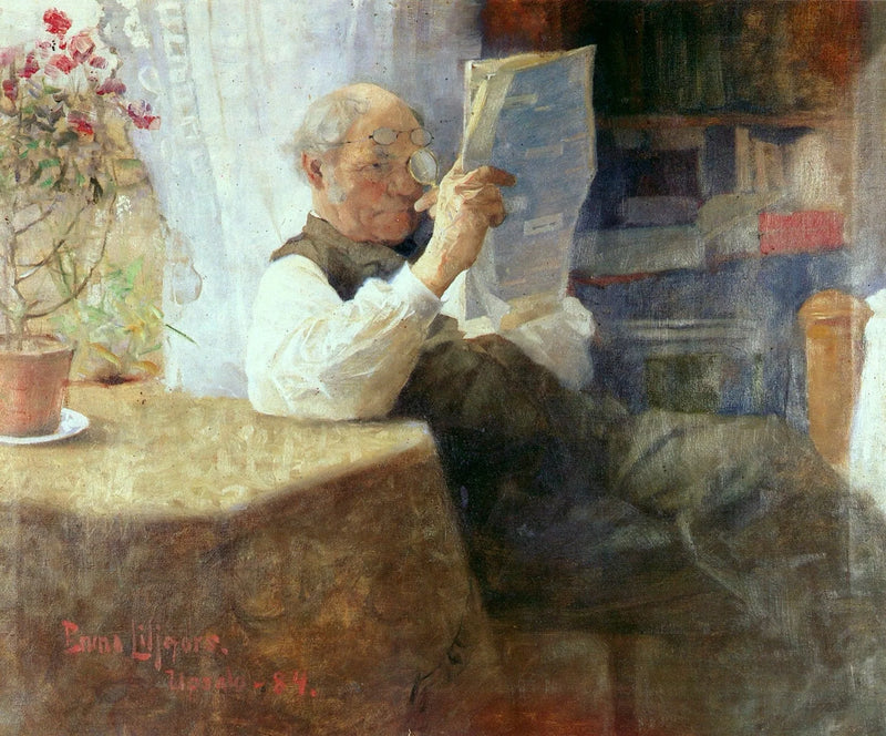 Portrait of the artist's father - Bruno Liljefors