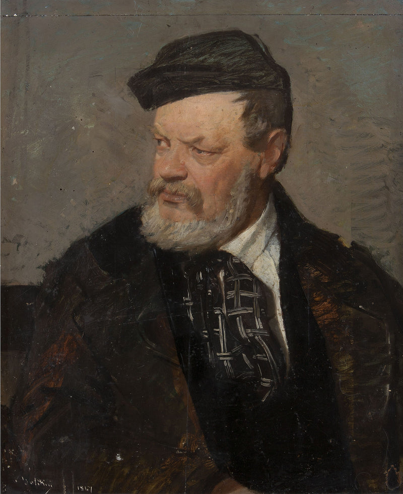 Portrait of the artist's father, Antonio Boldini - Giovanni Boldini