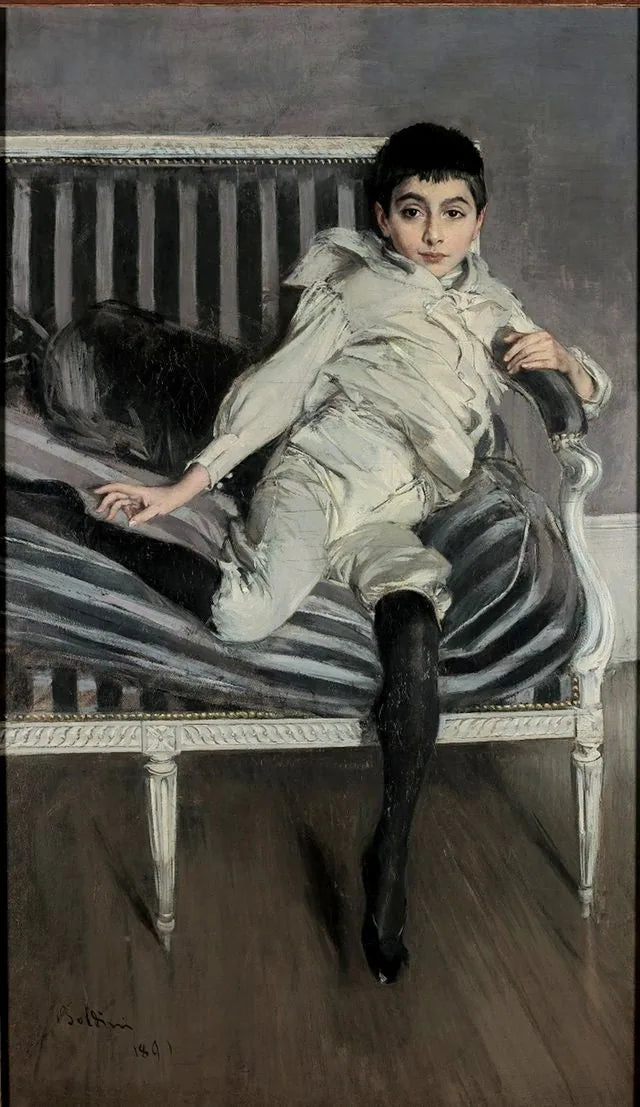Portrait of Little Subercaseaux - Giovanni Boldini