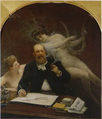Portrait of the poet Armand Silvestre - Jean Béraud