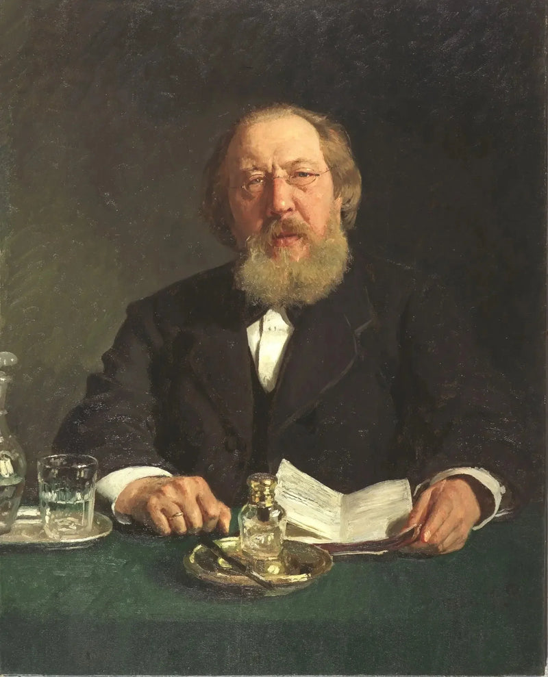 Portrait of the poet and slavophile Ivan Sergueïevitch Aksakov - Ilya Repin