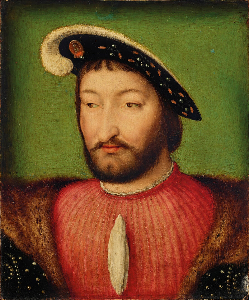 Portrait of King François I of France, bust - Joos van Cleve