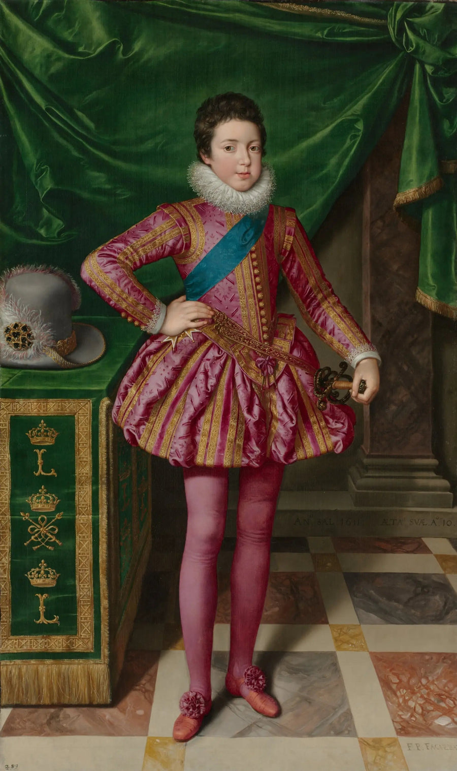 Portrait of King Louis XIII of France - Frans Pourbus the Younger