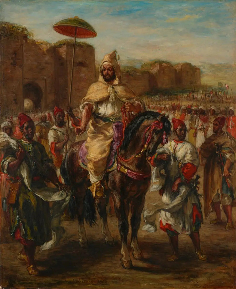 Portrait of the Sultan of Morocco - Eugène Delacroix
