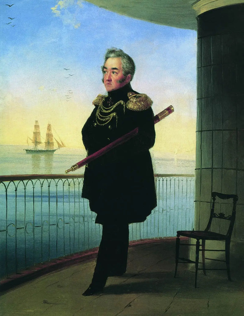 Portrait of Vice Admiral M.P. Lazarev - Ivan Aïvazovski