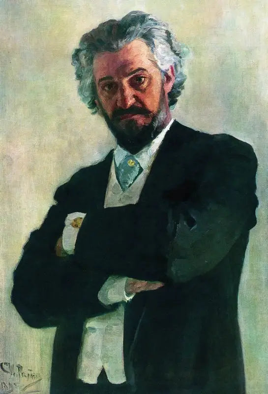 Portrait of the cellist Aleksander Valerianovich Wierzbiłłowicz - Ilya Repin